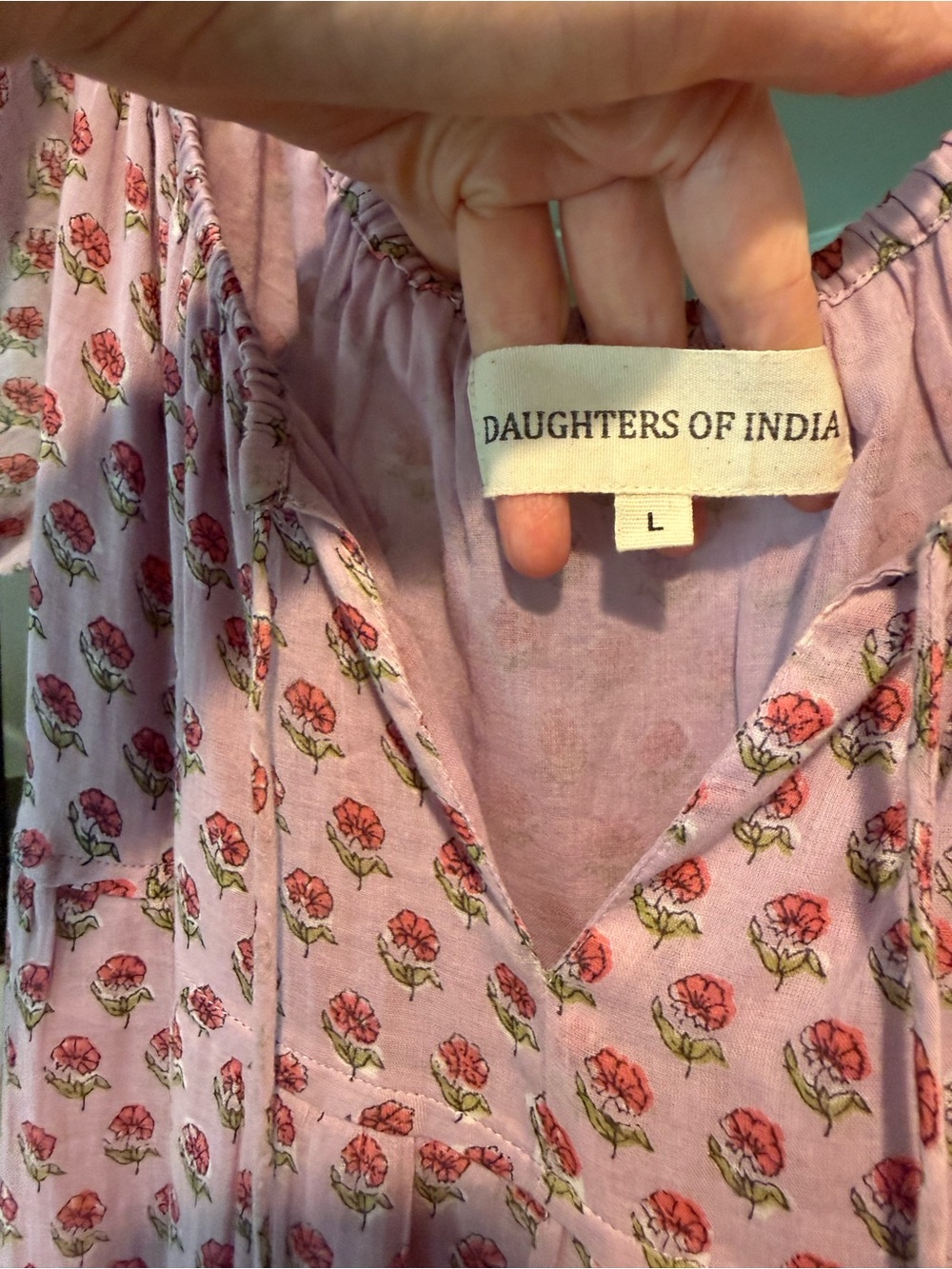 Daughters of India Sita Maxi Dress in Violet 🌷 - Picture 13 of 13